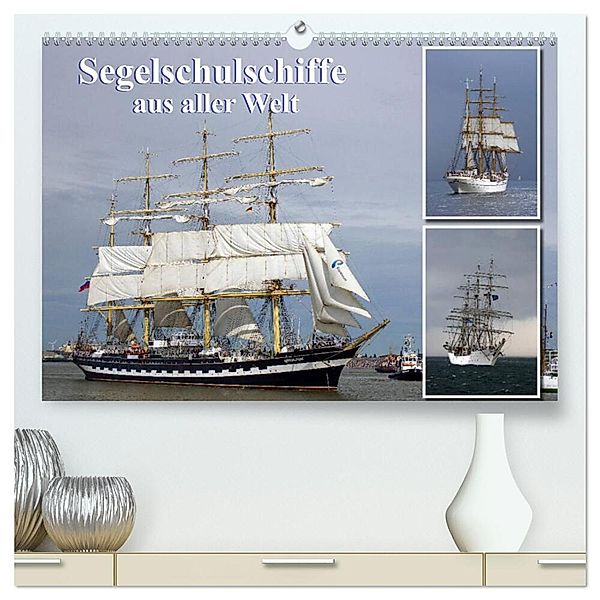 Segelschulschiffe aus aller Welt (hochwertiger Premium Wandkalender 2024 DIN A2 quer), Kunstdruck in Hochglanz, Stoerti-md