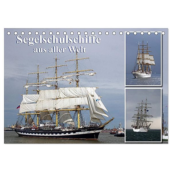 Segelschulschiffe aus aller Welt (Tischkalender 2024 DIN A5 quer), CALVENDO Monatskalender, Stoerti-md