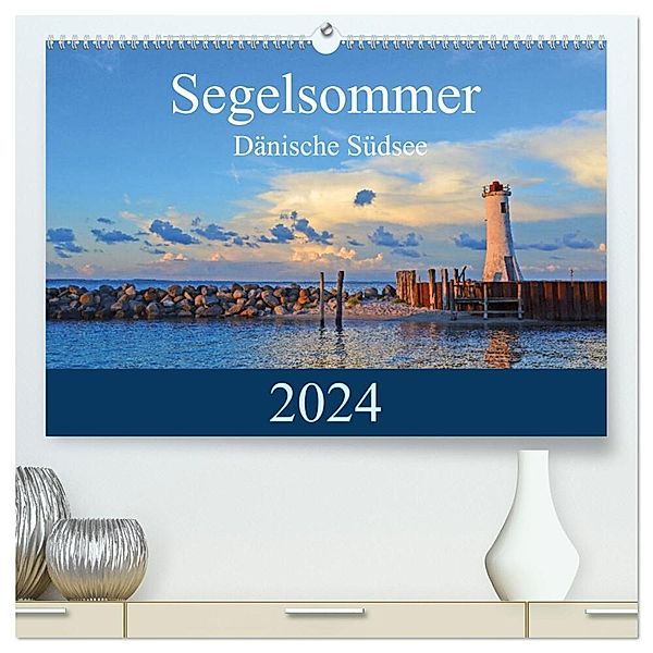 Segelsommer - Dänische Südsee (hochwertiger Premium Wandkalender 2024 DIN A2 quer), Kunstdruck in Hochglanz, Irk Boockhoff
