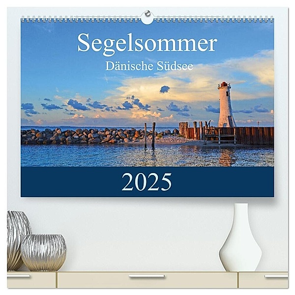Segelsommer - Dänische Südsee (hochwertiger Premium Wandkalender 2025 DIN A2 quer), Kunstdruck in Hochglanz, Calvendo, Irk Boockhoff