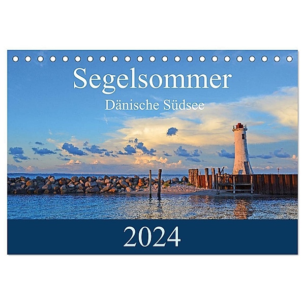 Segelsommer - Dänische Südsee (Tischkalender 2024 DIN A5 quer), CALVENDO Monatskalender, Irk Boockhoff