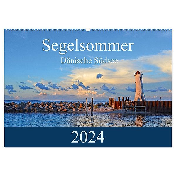 Segelsommer - Dänische Südsee (Wandkalender 2024 DIN A2 quer), CALVENDO Monatskalender, Irk Boockhoff