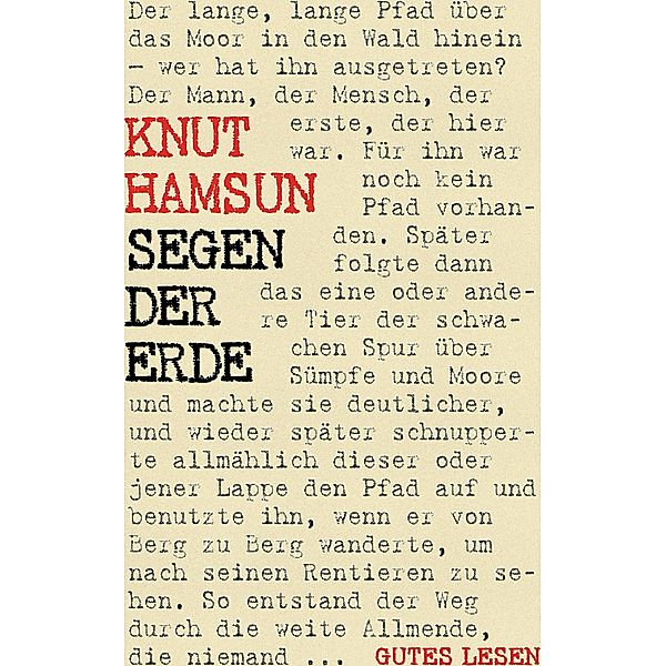 Segen der Erde, Knut Hamsun