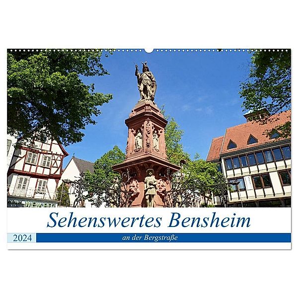 Sehenswertes Bensheim an der Bergstrasse (Wandkalender 2024 DIN A2 quer), CALVENDO Monatskalender, Ilona Andersen