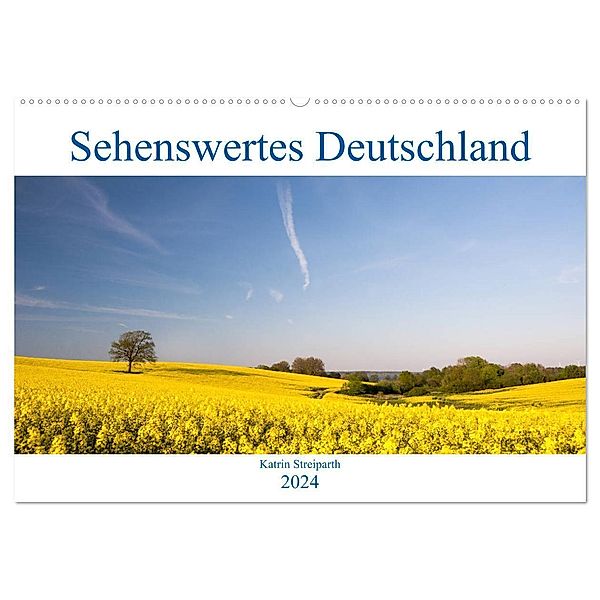 Sehenswertes Deutschland (Wandkalender 2024 DIN A2 quer), CALVENDO Monatskalender, Katrin Streiparth