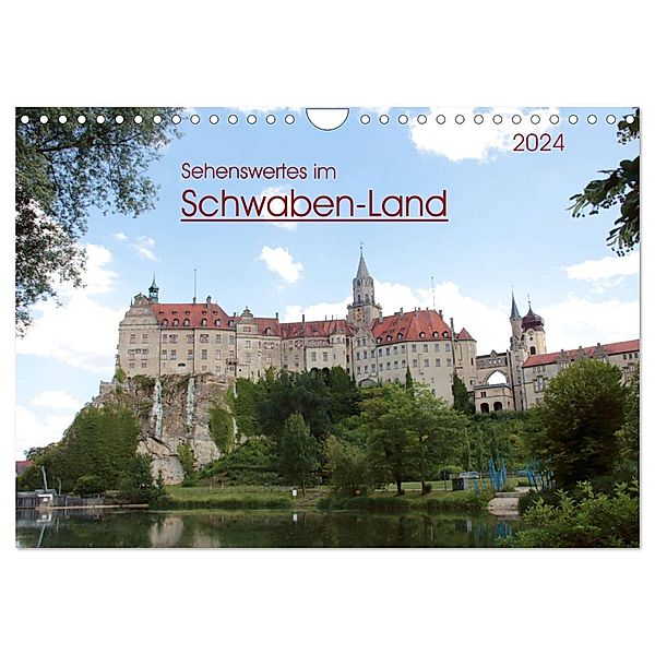 Sehenswertes im Schwaben-Land (Wandkalender 2024 DIN A4 quer), CALVENDO Monatskalender, Angelika keller