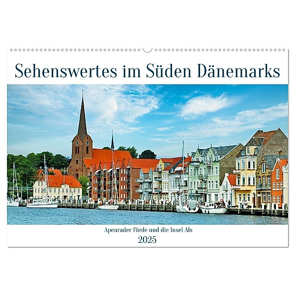 Sehenswertes im Süden Dänemarks (Wandkalender 2025 DIN A2 quer), CALVENDO Monatskalender, Calvendo, Claudia Kleemann