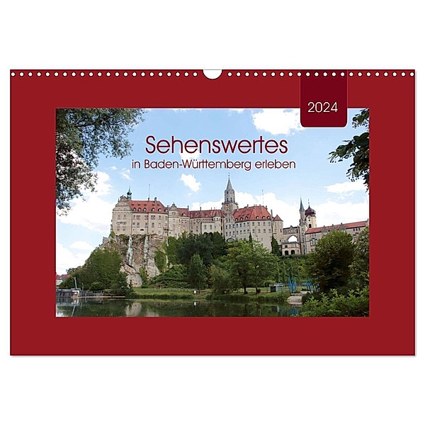 Sehenswertes in Baden-Württemberg erleben (Wandkalender 2024 DIN A3 quer), CALVENDO Monatskalender, Angelika keller