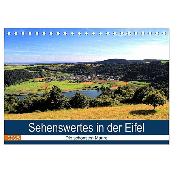 Sehenswertes in der Eifel - Die schönsten Maare (Tischkalender 2025 DIN A5 quer), CALVENDO Monatskalender, Calvendo, Arno Klatt