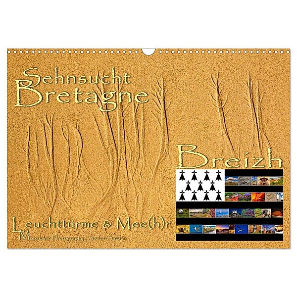 Sehnsucht Bretagne - Breizh (Wandkalender 2024 DIN A3 quer), CALVENDO Monatskalender, Stefan Sattler