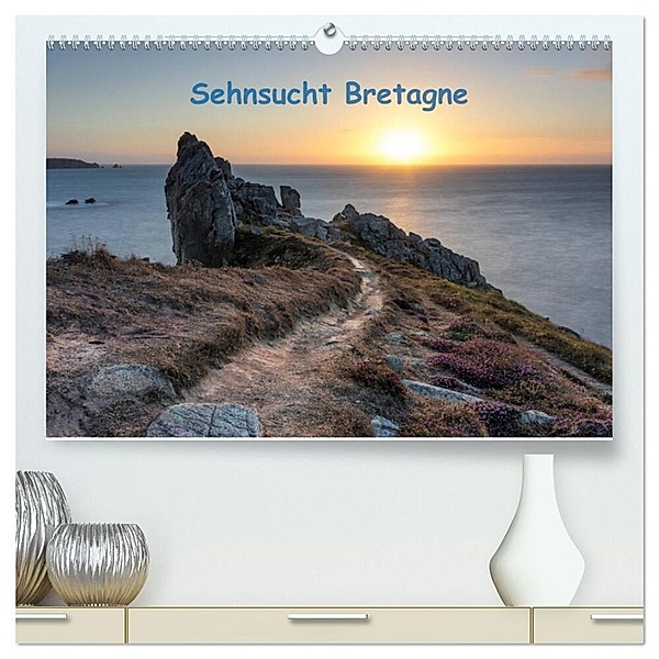 Sehnsucht Bretagne (hochwertiger Premium Wandkalender 2024 DIN A2 quer), Kunstdruck in Hochglanz, Bernd Leicht