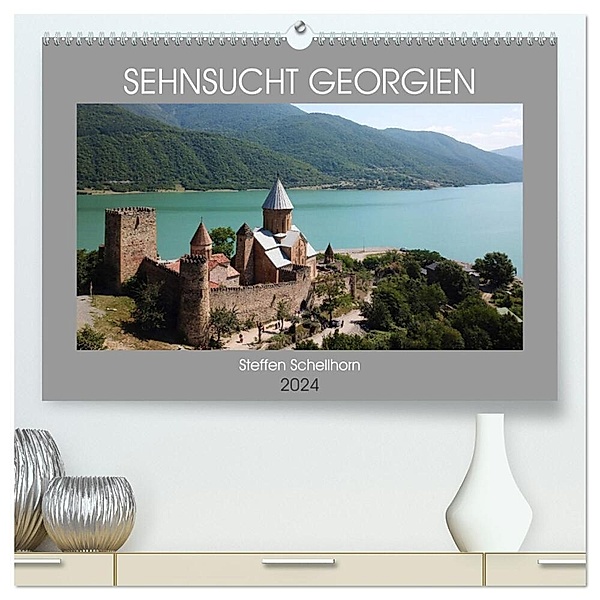 Sehnsucht Georgien (hochwertiger Premium Wandkalender 2024 DIN A2 quer), Kunstdruck in Hochglanz, Steffen Schellhorn