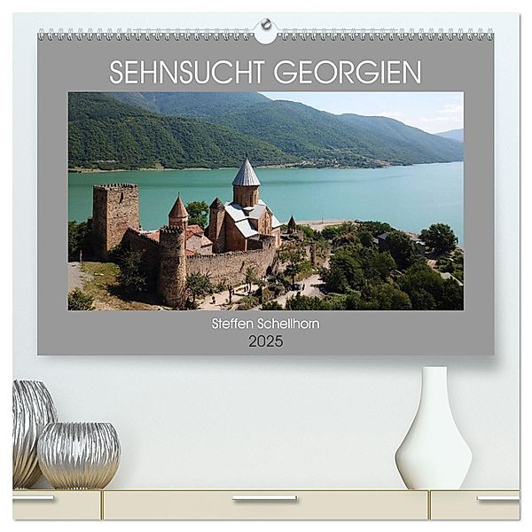 Sehnsucht Georgien (hochwertiger Premium Wandkalender 2025 DIN A2 quer), Kunstdruck in Hochglanz, Calvendo, Steffen Schellhorn