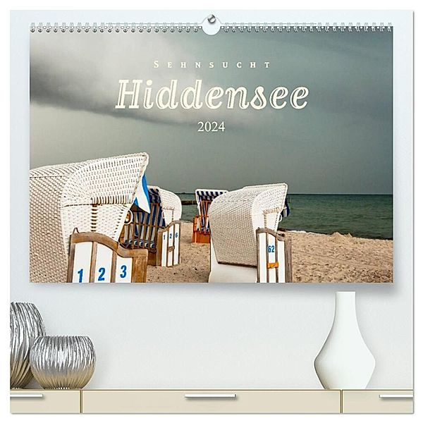 Sehnsucht Hiddensee 2024 (hochwertiger Premium Wandkalender 2024 DIN A2 quer), Kunstdruck in Hochglanz, Harald Rautenberg