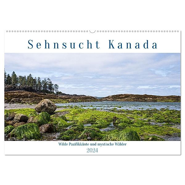 Sehnsucht Kanada - Wilde Pazifikküste und mystische Wälder (Wandkalender 2024 DIN A2 quer), CALVENDO Monatskalender, Reiner Pechmann