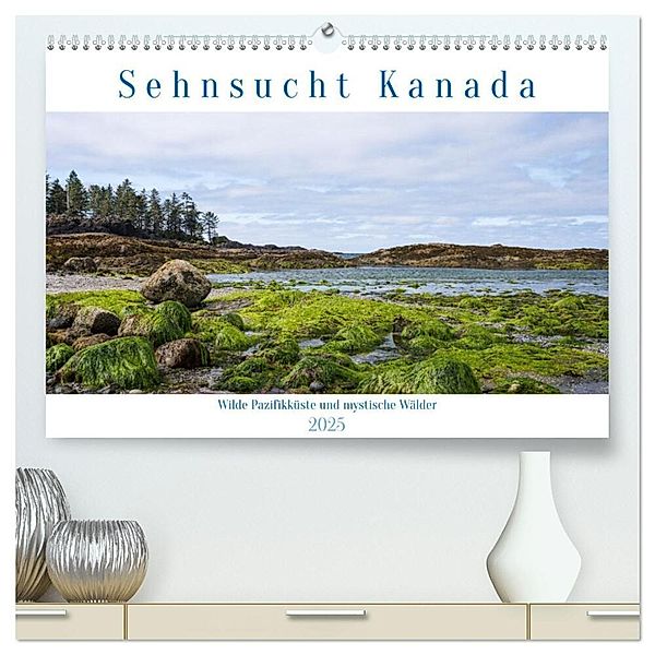 Sehnsucht Kanada - Wilde Pazifikküste und mystische Wälder (hochwertiger Premium Wandkalender 2025 DIN A2 quer), Kunstdruck in Hochglanz, Calvendo, Reiner Pechmann