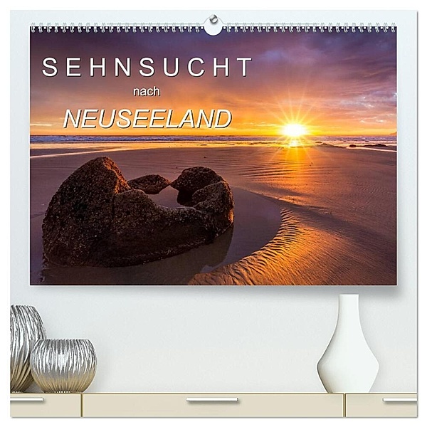 Sehnsucht nach Neuseeland (hochwertiger Premium Wandkalender 2024 DIN A2 quer), Kunstdruck in Hochglanz, Thomas Klinder
