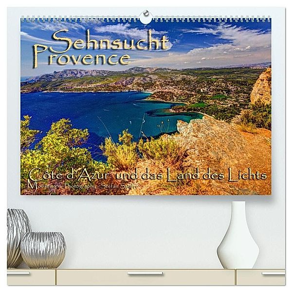 Sehnsucht Provence - Land des Lichts (hochwertiger Premium Wandkalender 2024 DIN A2 quer), Kunstdruck in Hochglanz, Stefan Sattler