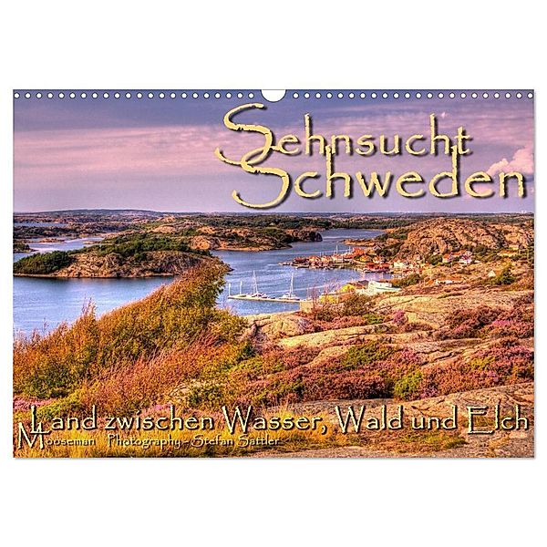 Sehnsucht Schweden - Sverige (Wandkalender 2024 DIN A3 quer), CALVENDO Monatskalender, Stefan Sattler