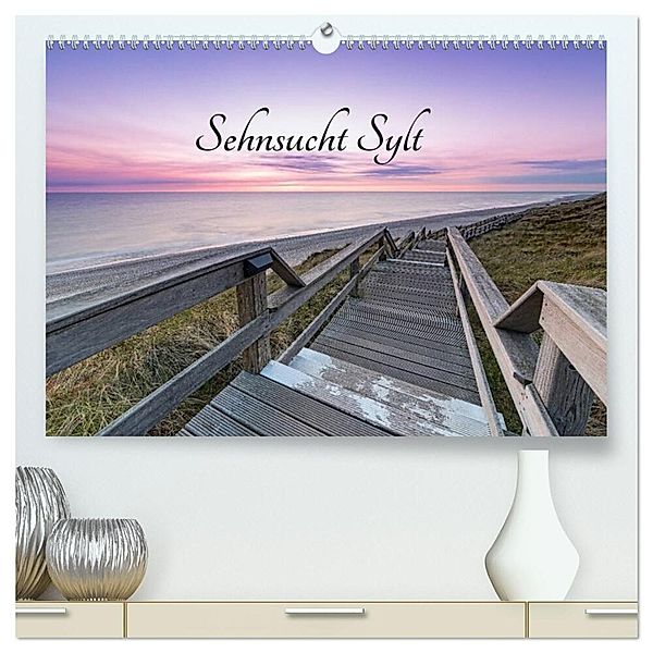 Sehnsucht Sylt (hochwertiger Premium Wandkalender 2024 DIN A2 quer), Kunstdruck in Hochglanz, Nordbilder