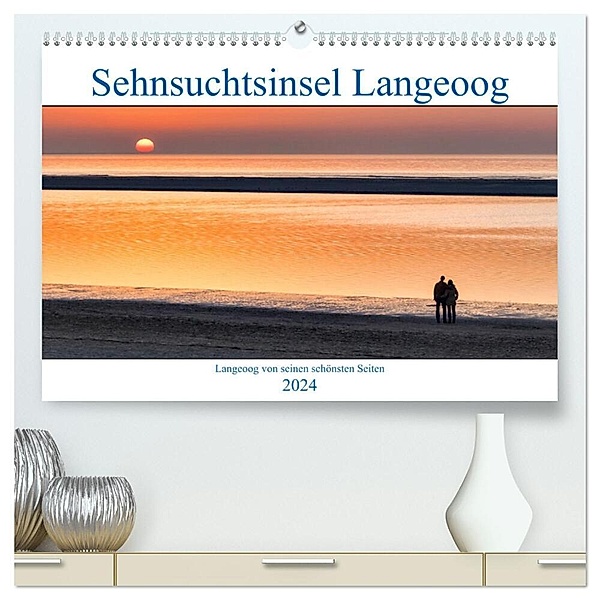 Sehnsuchtinsel Langeoog (hochwertiger Premium Wandkalender 2024 DIN A2 quer), Kunstdruck in Hochglanz, Andreas Klesse