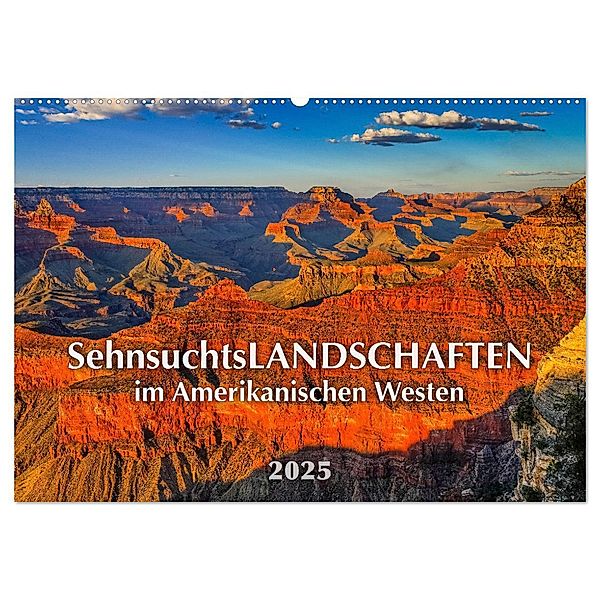 Sehnsuchts Landschaften im Amerikanischen Westen (Wandkalender 2025 DIN A2 quer), CALVENDO Monatskalender, Calvendo, Dieter Wilczek