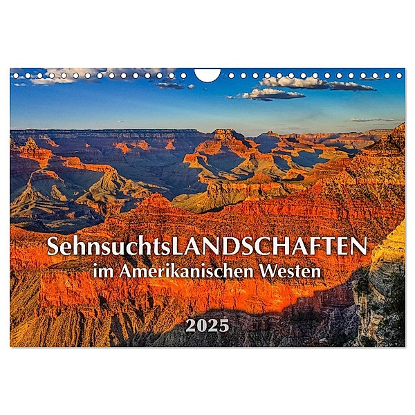 Sehnsuchts Landschaften im Amerikanischen Westen (Wandkalender 2025 DIN A4 quer), CALVENDO Monatskalender, Calvendo, Dieter Wilczek