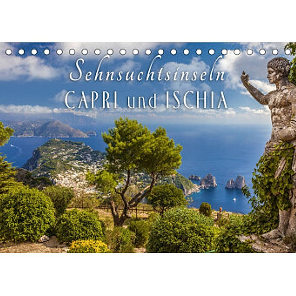 Sehnsuchtsinseln Capri und Ischia (Tischkalender 2022 DIN A5 quer), Christian Müringer