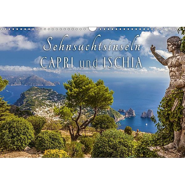 Sehnsuchtsinseln Capri und Ischia (Wandkalender 2021 DIN A3 quer), Christian Müringer