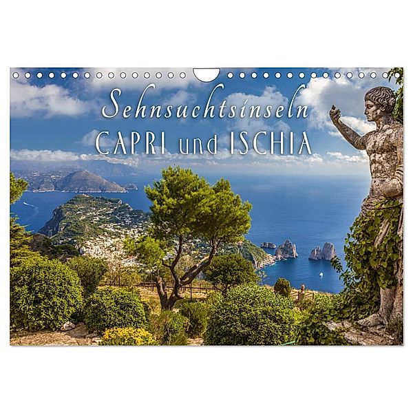 Sehnsuchtsinseln Capri und Ischia (Wandkalender 2025 DIN A4 quer), CALVENDO Monatskalender, Calvendo, Christian Müringer