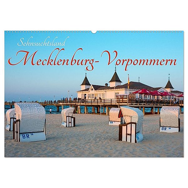 Sehnsuchtsland Mecklenburg-Vorpommern (Wandkalender 2024 DIN A2 quer), CALVENDO Monatskalender, Carola Vahldiek