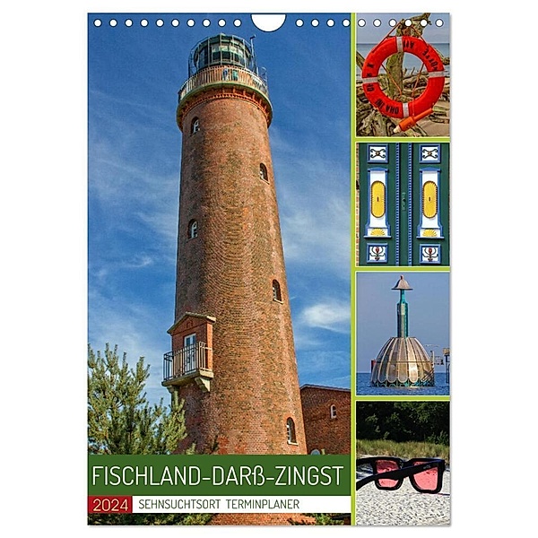 Sehnsuchtsort Fischland-Darß-Zingst (Wandkalender 2024 DIN A4 hoch), CALVENDO Monatskalender, Holger Felix
