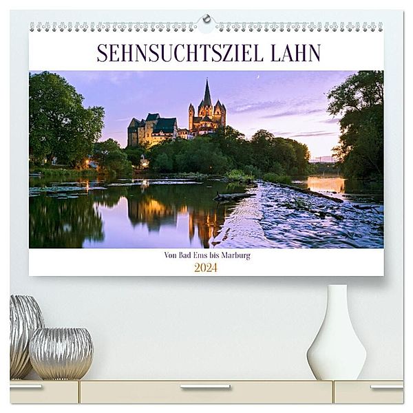 Sehnsuchtsziel Lahn (hochwertiger Premium Wandkalender 2024 DIN A2 quer), Kunstdruck in Hochglanz, U boeTtchEr