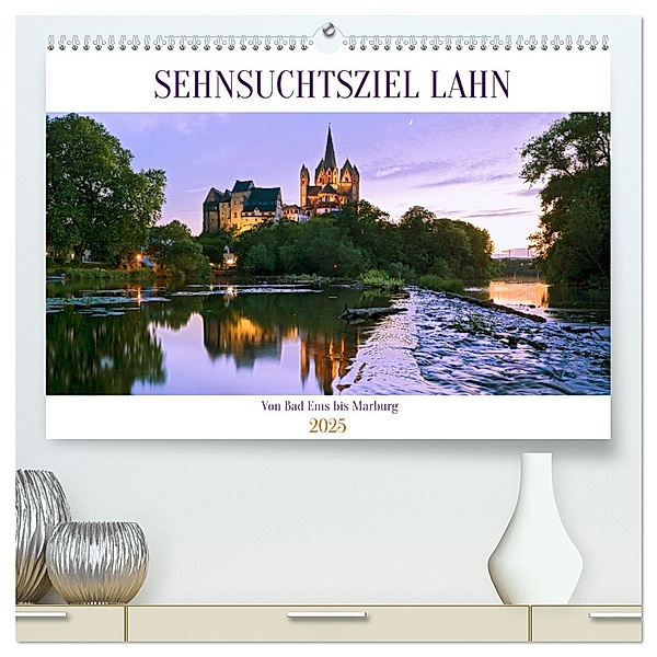 Sehnsuchtsziel Lahn (hochwertiger Premium Wandkalender 2025 DIN A2 quer), Kunstdruck in Hochglanz, Calvendo, U boeTtchEr