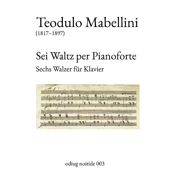 Sei Waltz per Pianoforte, Teodulo Mabellini