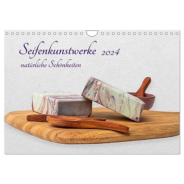 Seifenkunstwerke (Wandkalender 2024 DIN A4 quer), CALVENDO Monatskalender, Calvendo, Konstanze Junghanns