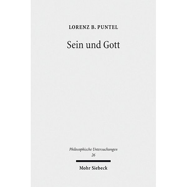 Sein und Gott, Lorenz B. Puntel