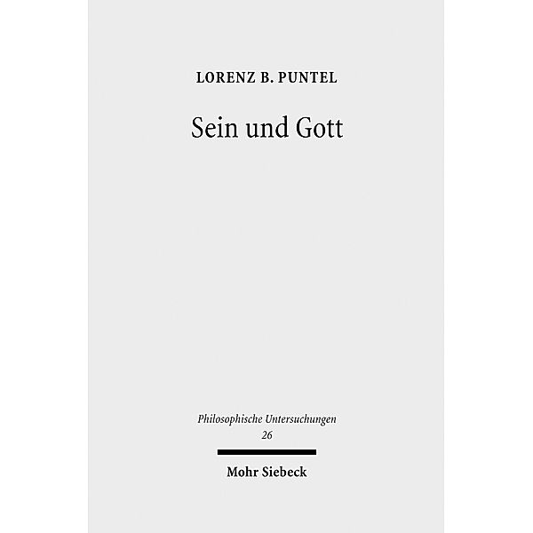 Sein und Gott, Lorenz B. Puntel