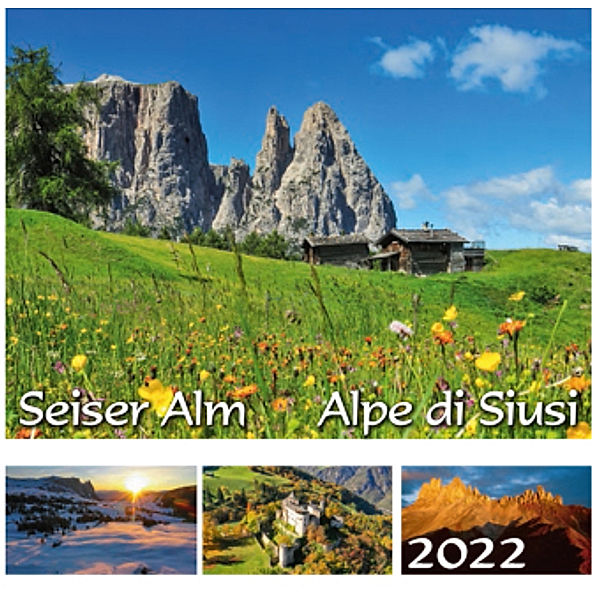 Seiser Alm / Alpe di Siusi 2022, Postkartenkalender, Peter Malfertheiner