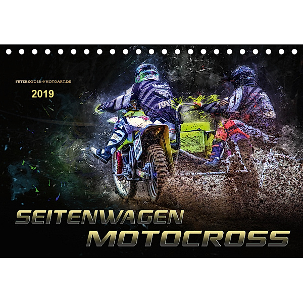 Seitenwagen Motocross (Tischkalender 2019 DIN A5 quer), Peter Roder