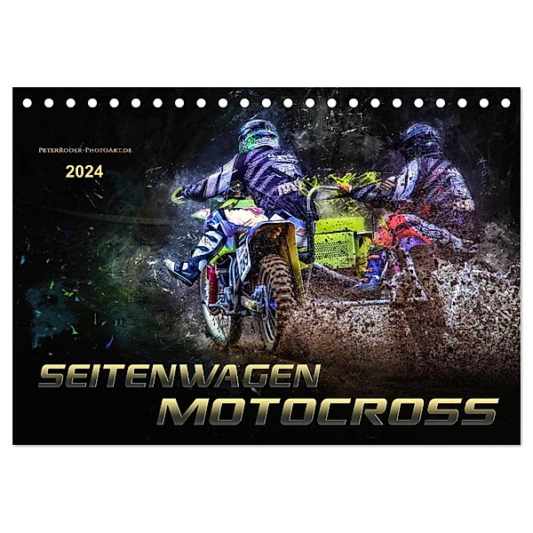 Seitenwagen Motocross (Tischkalender 2024 DIN A5 quer), CALVENDO Monatskalender, Peter Roder