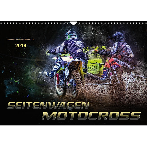Seitenwagen Motocross (Wandkalender 2019 DIN A3 quer), Peter Roder