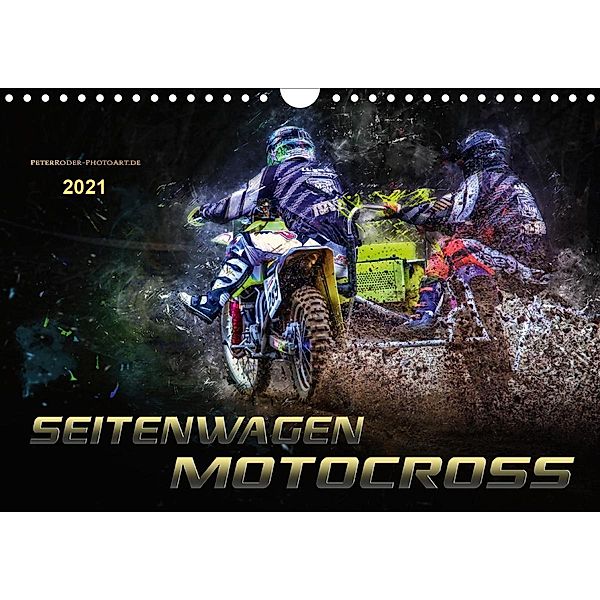 Seitenwagen Motocross (Wandkalender 2021 DIN A4 quer), Peter Roder