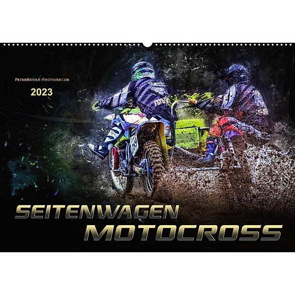 Seitenwagen Motocross (Wandkalender 2023 DIN A2 quer), Peter Roder