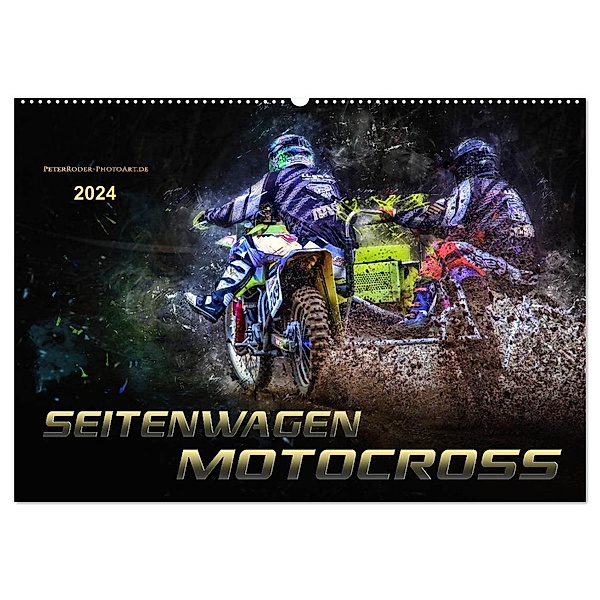 Seitenwagen Motocross (Wandkalender 2024 DIN A2 quer), CALVENDO Monatskalender, Peter Roder