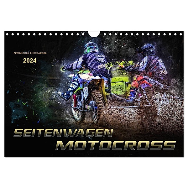 Seitenwagen Motocross (Wandkalender 2024 DIN A4 quer), CALVENDO Monatskalender, Peter Roder