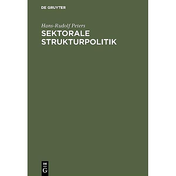 Sektorale Strukturpolitik / Jahrbuch des Dokumentationsarchivs des österreichischen Widerstandes, Hans-Rudolf Peters