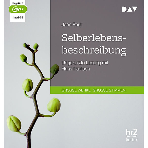 Selberlebensbeschreibung,1 Audio-CD, 1 MP3, Jean Paul