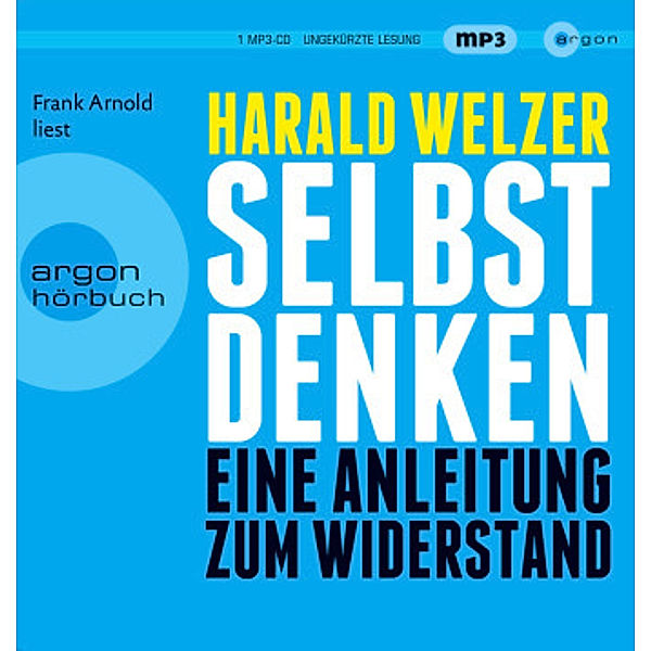 Selbst denken, 2 MP3-CDs, Harald Welzer