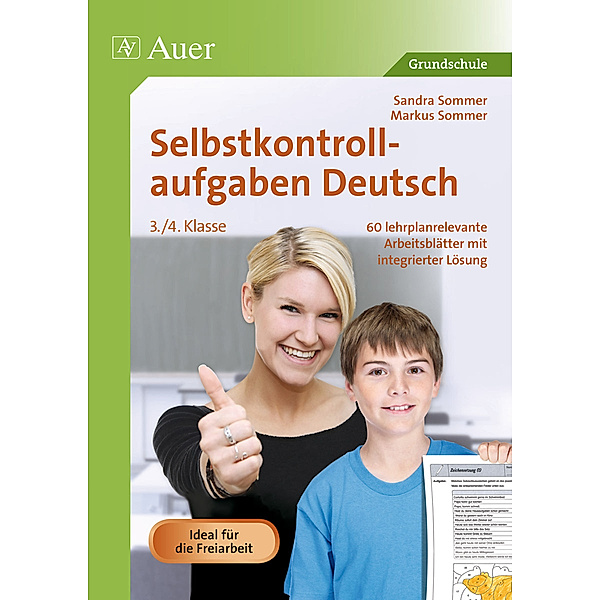 Selbstkontrollaufgaben Deutsch  3.-4. Klasse, Sandra Sommer, Markus Sommer